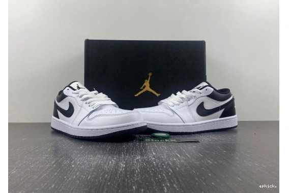 Rep EP 553558-132 553558-132 Low  Air and 1 Jordan black white 0215